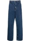 Organic cotton wide-leg jeans