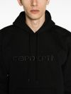 Hooded cotton sweatshirt with logo