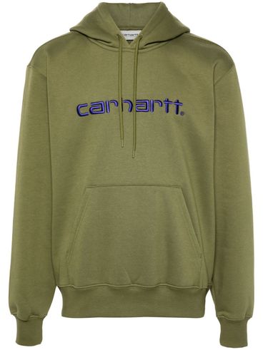 CARHARTT WIP - Hooded cotton sweatshirt with logo.