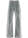 casablanca - Cotton jeans with a velvet effect