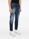 Jeans in cotone effetto vissuto