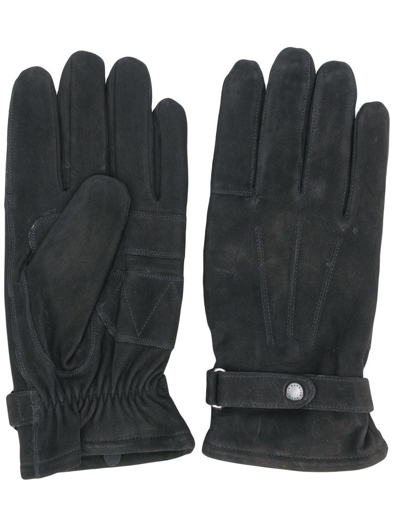 Shop Barbour Insulated Leather Gloves. In Black