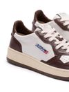 autry - White and Brown Calf Leather Medalist sneakers - 1