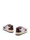 autry - White and Brown Calf Leather Medalist sneakers - 3