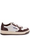 autry - White and Brown Calf Leather Medalist sneakers