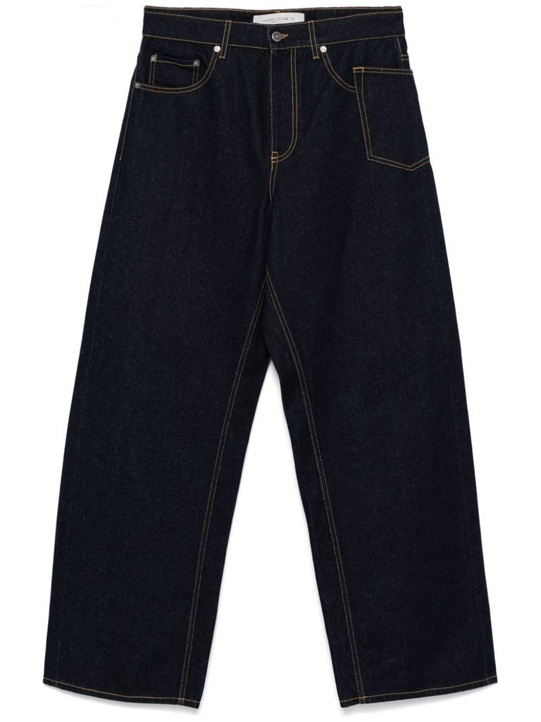 Shop Golden Goose Cotton Morgan Jeans In Blue