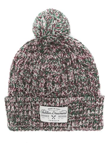 GOLDEN GOOSE - Wool beanie with pom-pom