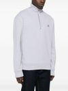 maison kitsuné - Cotton sweatshirt with high neck and logo embroidery - 2