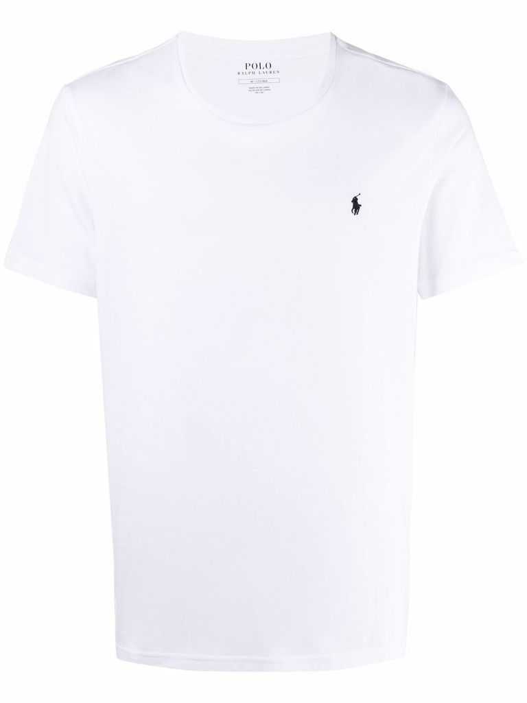 Shop Polo Ralph Lauren T-shirt In Cotton With Embroidered Logo In White