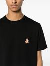 Cotton t-shirt with embroidered fox logo