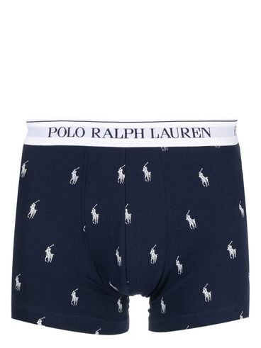 POLO RALPH LAUREN - Stretch cotton boxer set with logo