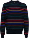 ps paul smith - Maglia in lana merino con righe orizzontali