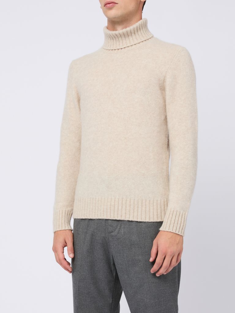 Cashmere and silk turtleneck sweater