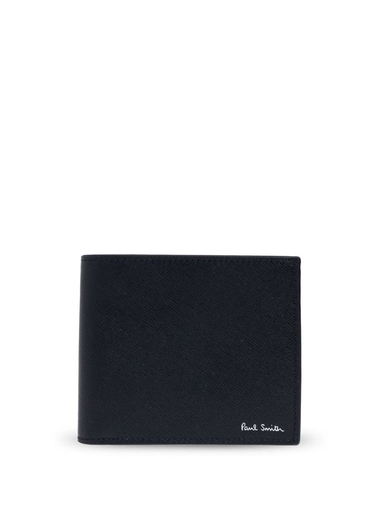 Shop Paul Smith Signature Stripe Balloon Mount Fuji Cardholder In Black