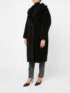 max mara - Black long wool 'Tedgirl' coat - 2