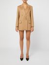 Camel-colored wool 'Falster' coat