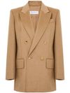 Camel-colored wool 'Falster' coat