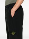 stone island - Pantaloni sportivi in cotone con patch logo - 1