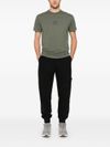 stone island - Pantaloni sportivi in cotone con patch logo - 2