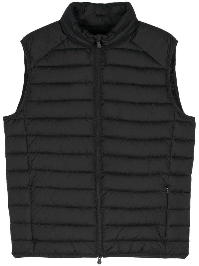 Shop Save The Duck Recycled Fabric Rhus Padded Gilet In Nero