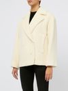 White double-breasted 'Vanesio' coat