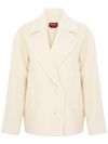 White double-breasted 'Vanesio' coat