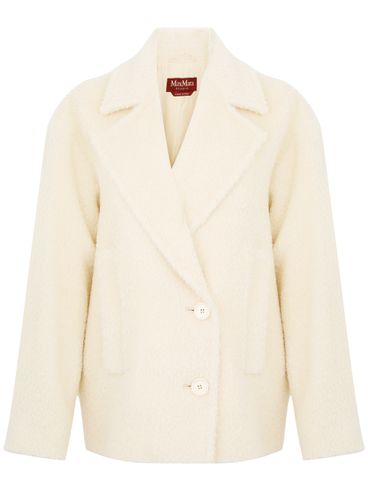 MAX MARA STUDIO - Cappotto doppiopetto bianco 'Vanesio'