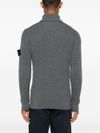 Grey Virgin Wool Turtleneck Sweater