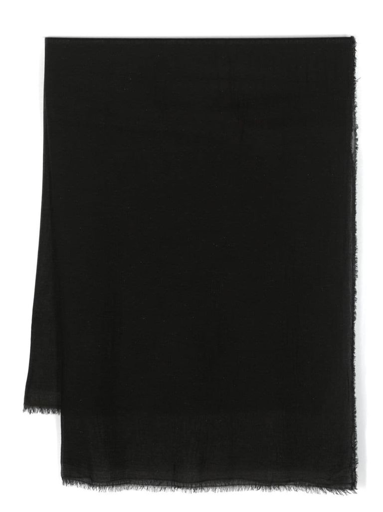 Shop Faliero Sarti Lightweight 'new Diamantina' Viscose Scarf In Nero