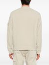 stone island - Beige Cotton Crewneck Sweatshirt with Compass Patch - 2