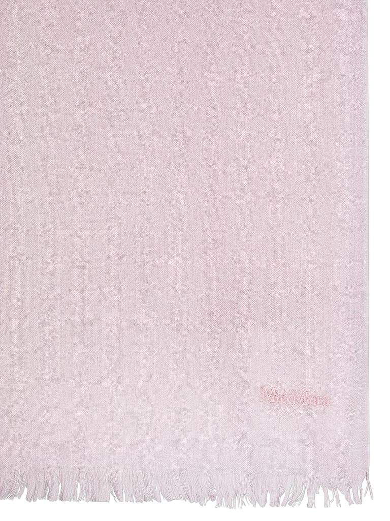 Shop Max Mara Wssfumato Cashmere Stole In Rosa