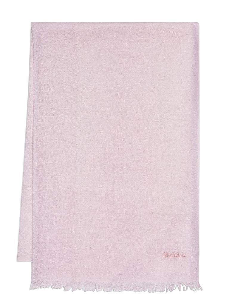 Shop Max Mara Wssfumato Cashmere Stole In Rosa