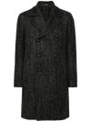 Long Double-Breasted Wool Coat