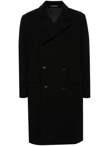 Cherry Single-Breasted Wool Coat