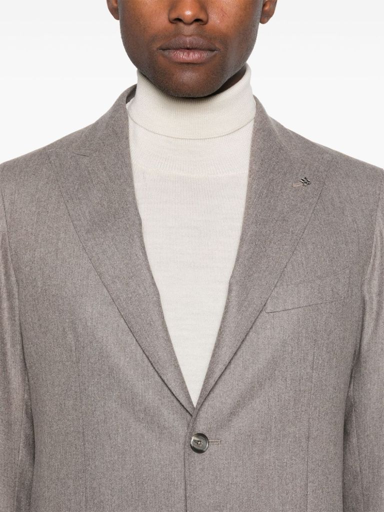 Shop Tagliatore Two-piece Virgin Wool Suit In Grigio