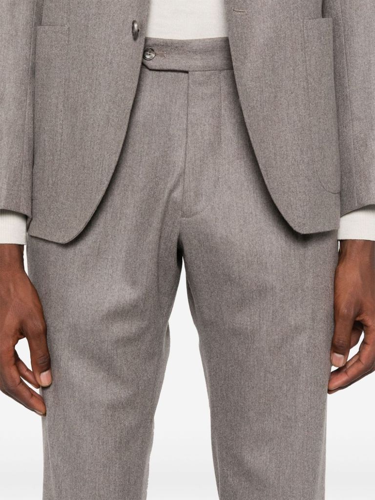 Shop Tagliatore Two-piece Virgin Wool Suit In Grigio