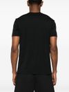 T-shirt in cotone nero girocollo