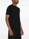 T-shirt in cotone nero girocollo