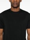 Black cotton crewneck t-shirt