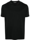 Black cotton crewneck t-shirt