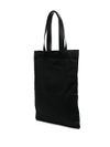 Cotton and Linen Tote Bag with Logo Print