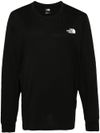 the north face - Black cotton long-sleeve t-shirt