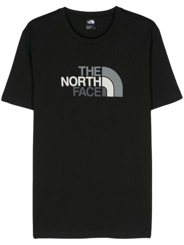 THE NORTH FACE - Black cotton t-shirt with logo print