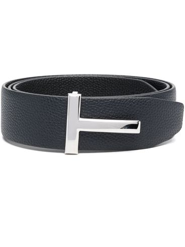 Reversible calf leather belt