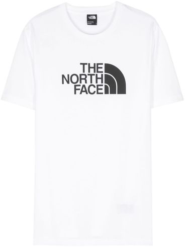 THE NORTH FACE - T-shirt in cotone bianco con stampa logo