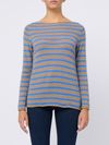 Maglia in cashmere a righe orizzontali