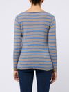 Horizontal striped cashmere sweater