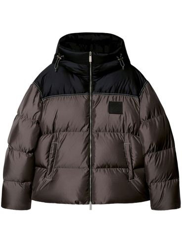 OFF-WHITE - Down jacket in technical fabric with applied logo