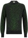 Wool sweater with pattern