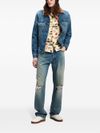 Denim jacket with bear print